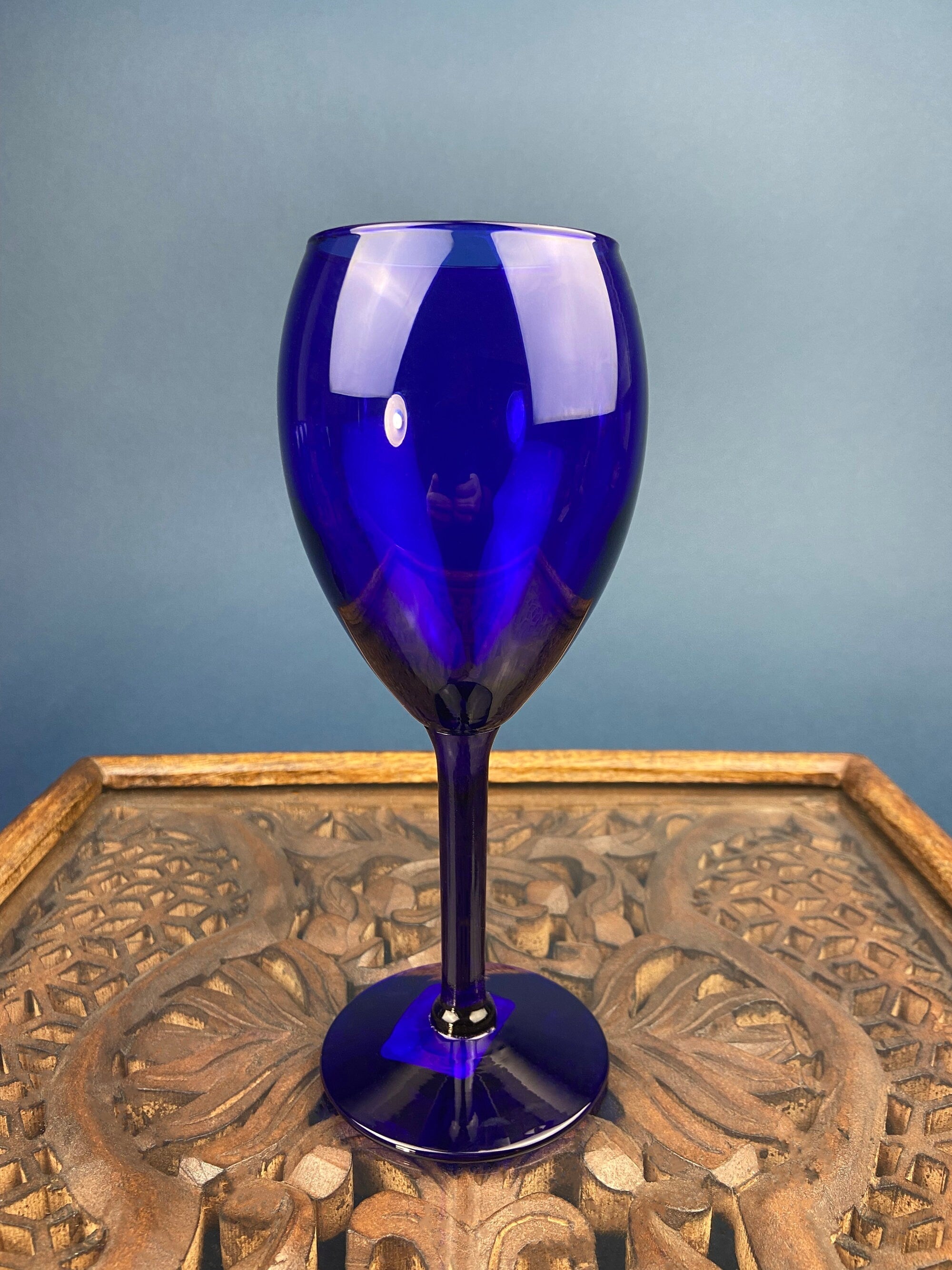 Cobalt Blue Wine Glasses – Set of 6