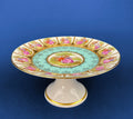 Vintage OTCO Bavaria Fragonard Porcelain Footed Cake Stand