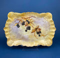 Antique Porcelain Tray for Cosmetics, Perfume, Bath Products, as Breakfast Tray or for Tea Parties. Hand-Painted & Signed by Artist.