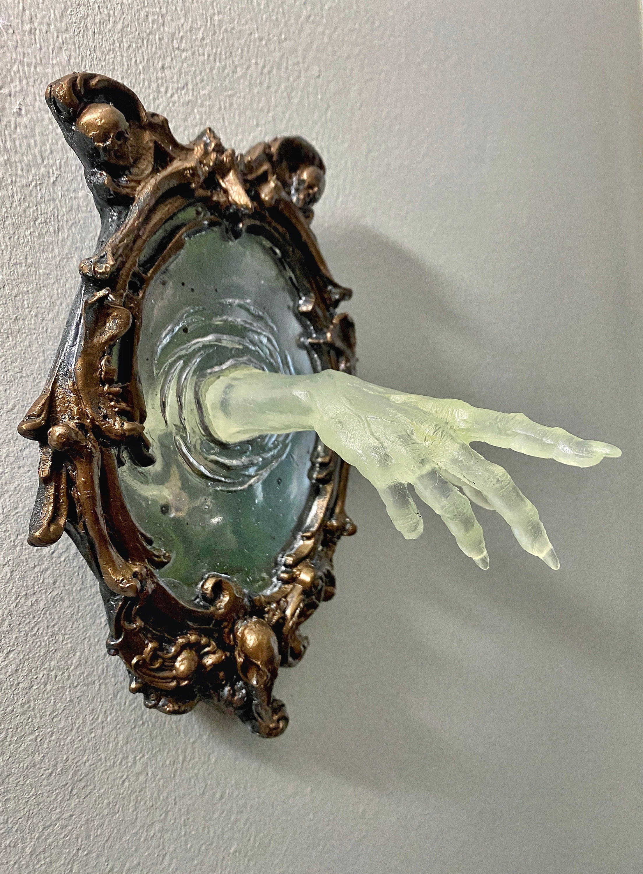 Spectral Hand Wall Plaque — Glow in the Dark