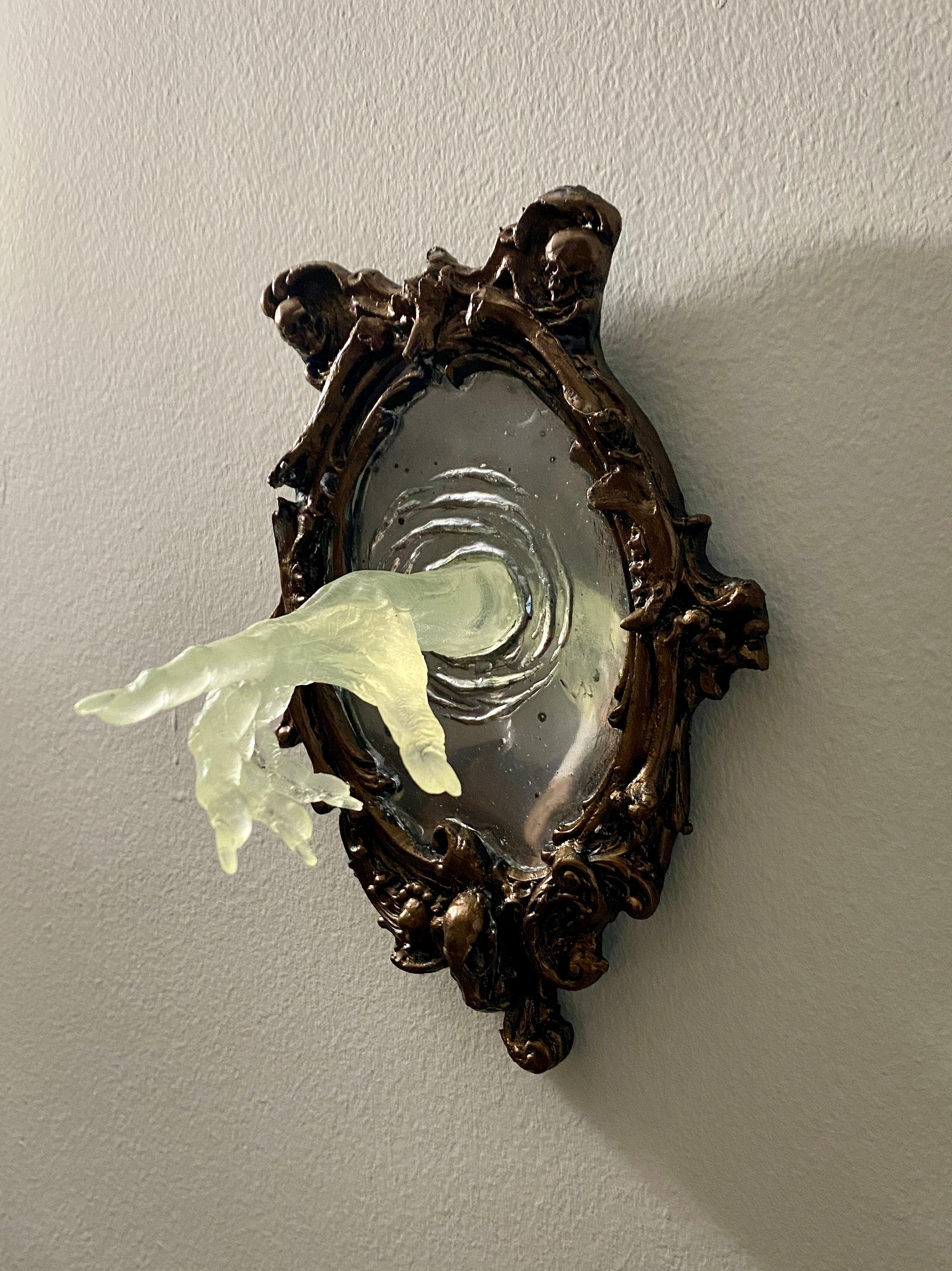 Spectral Hand Wall Plaque — Glow in the Dark