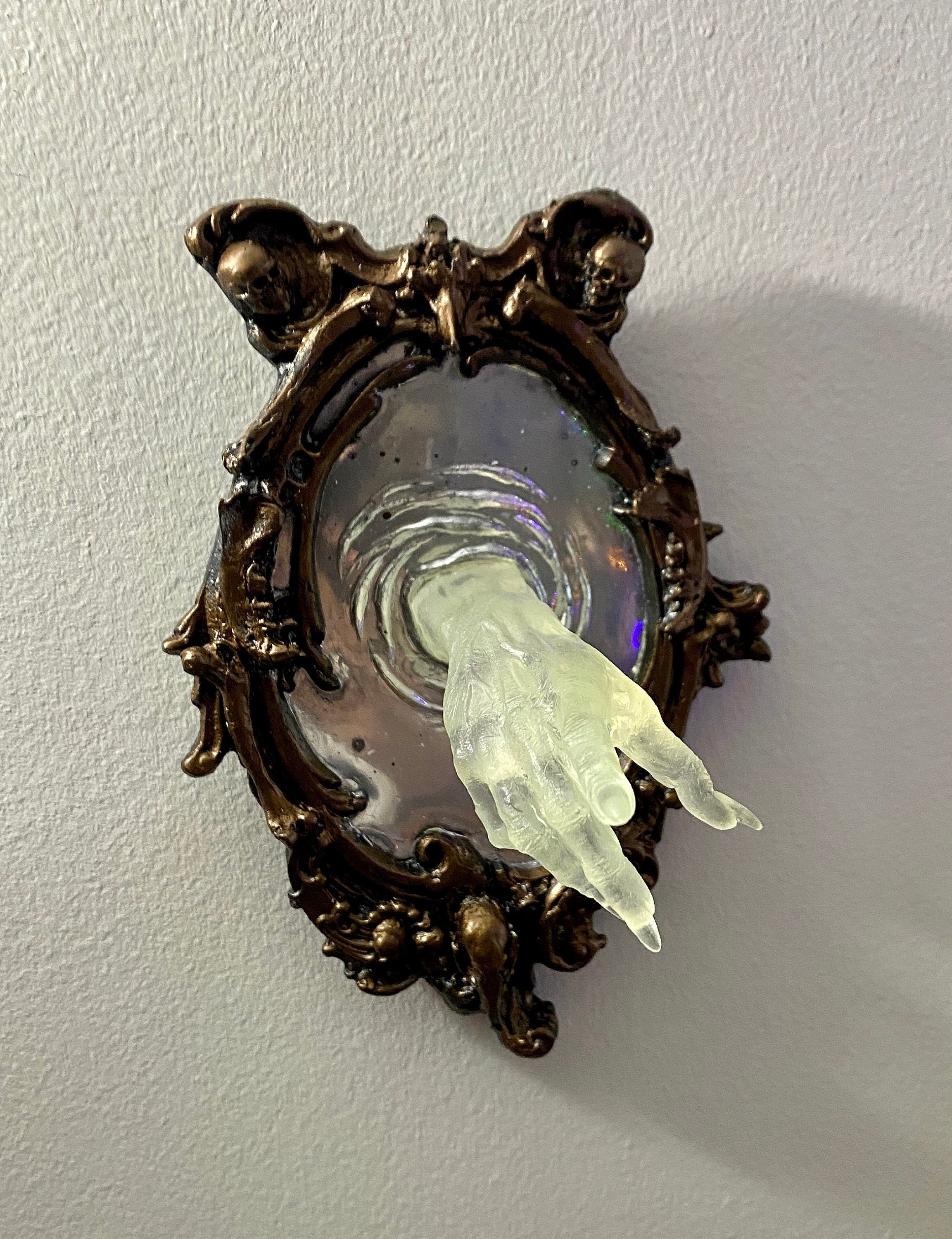 Spectral Hand Wall Plaque — Glow in the Dark