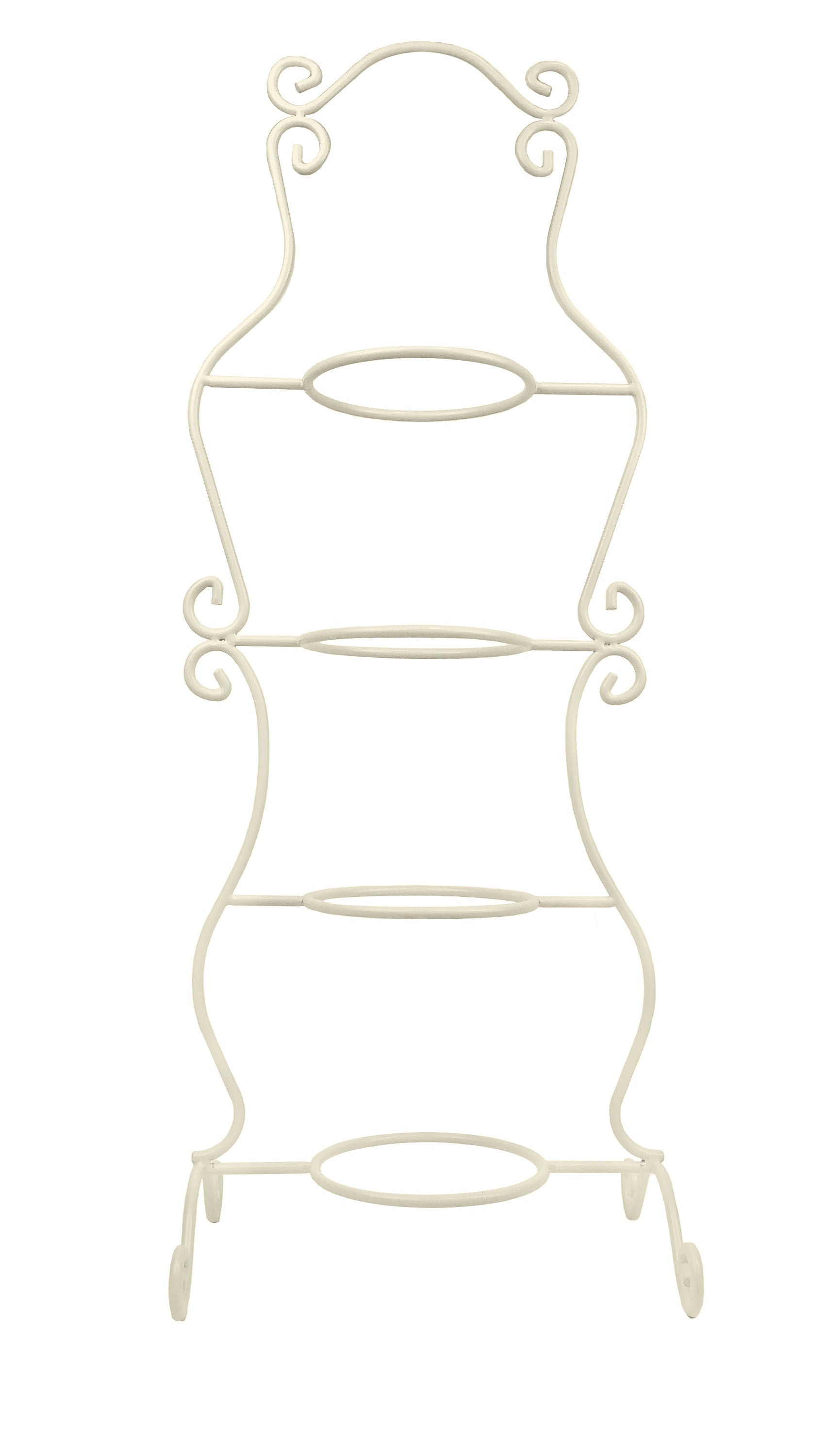 TeaCup Display Stand. Vintage Design 4 Tier Metal Display Rack. Store, Cafe or home decor. Tea party decoration.