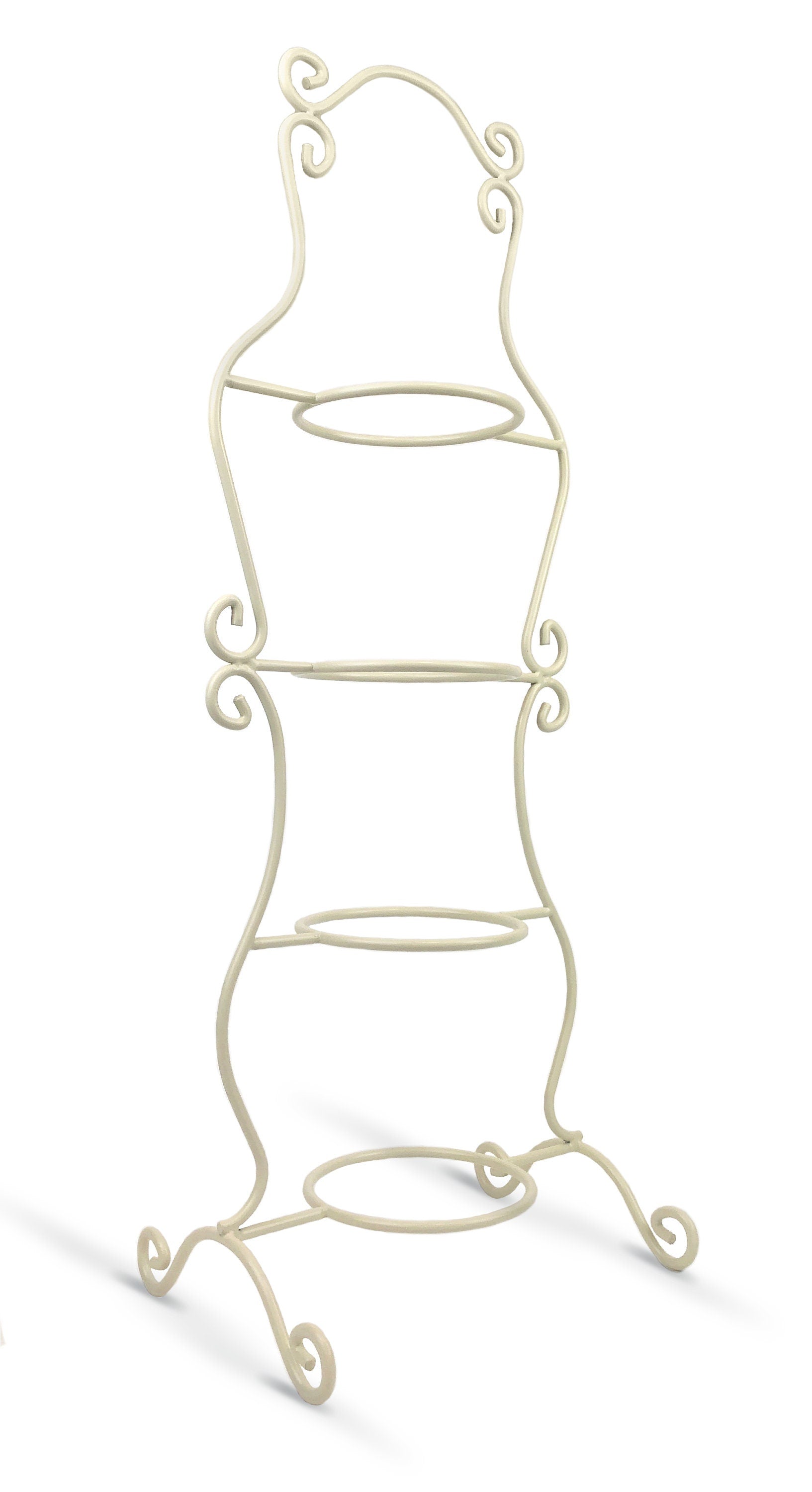 TeaCup Display Stand. Vintage Design 4 Tier Metal Display Rack. Store, Cafe or home decor. Tea party decoration.
