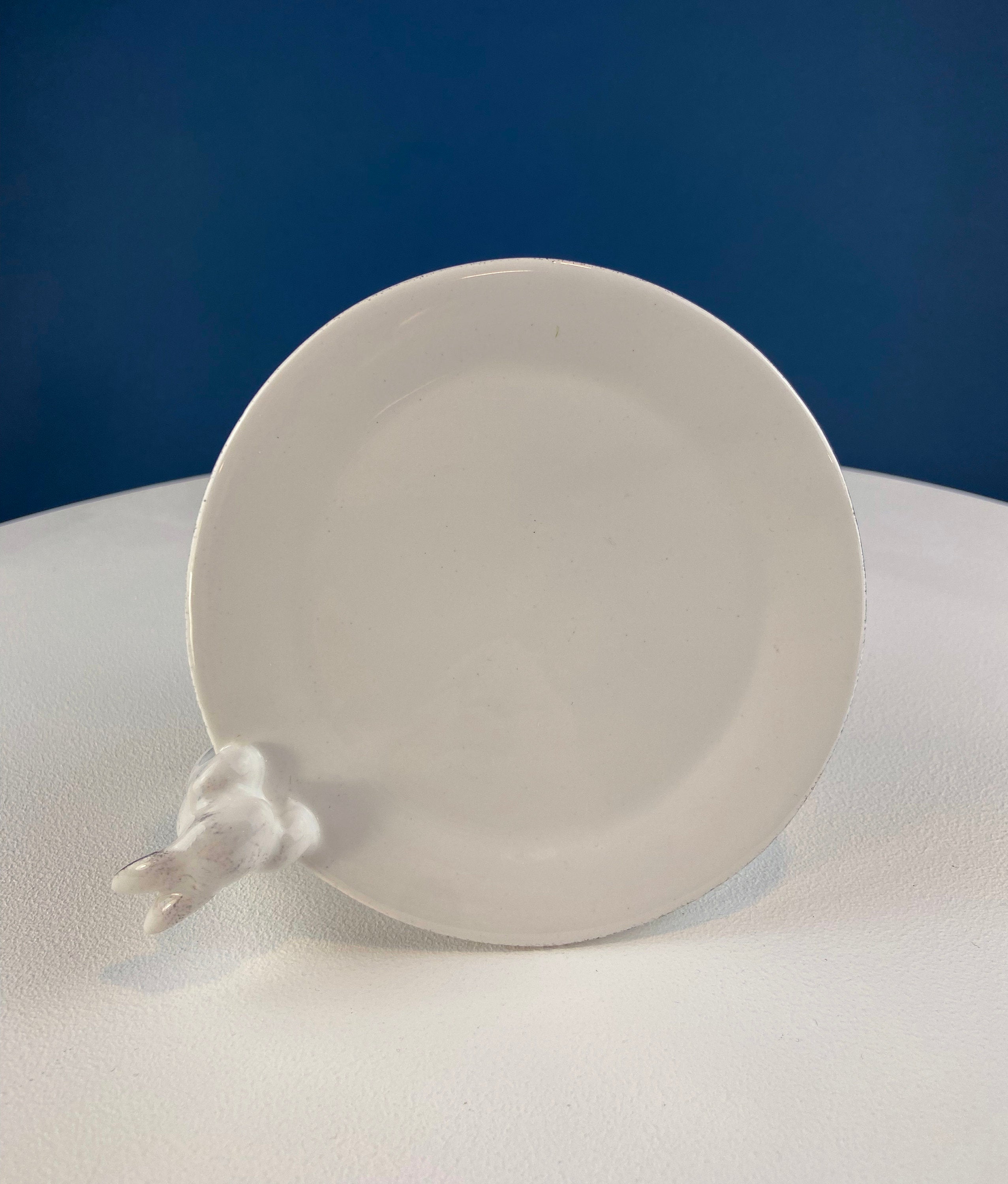 White Porcelain Bunny Stand | Candy Dish, Cupcake Stand & Candle Holder