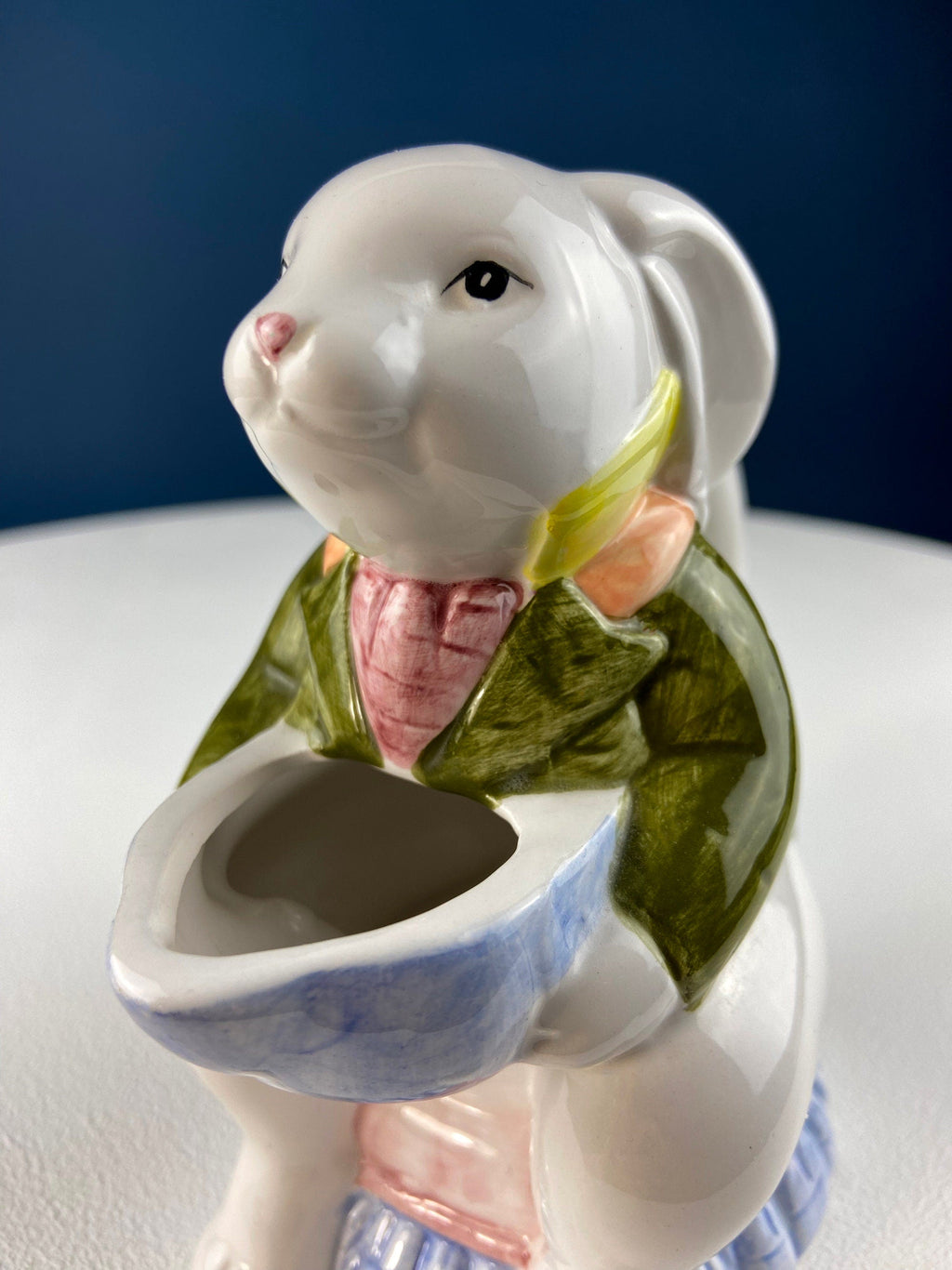 Cute Bunny Sitting in Armchair Creamer. Animal Creamer or Honey Dispenser. Funny Cream Serving Dish. Fun Breakfast Dish for Kids.