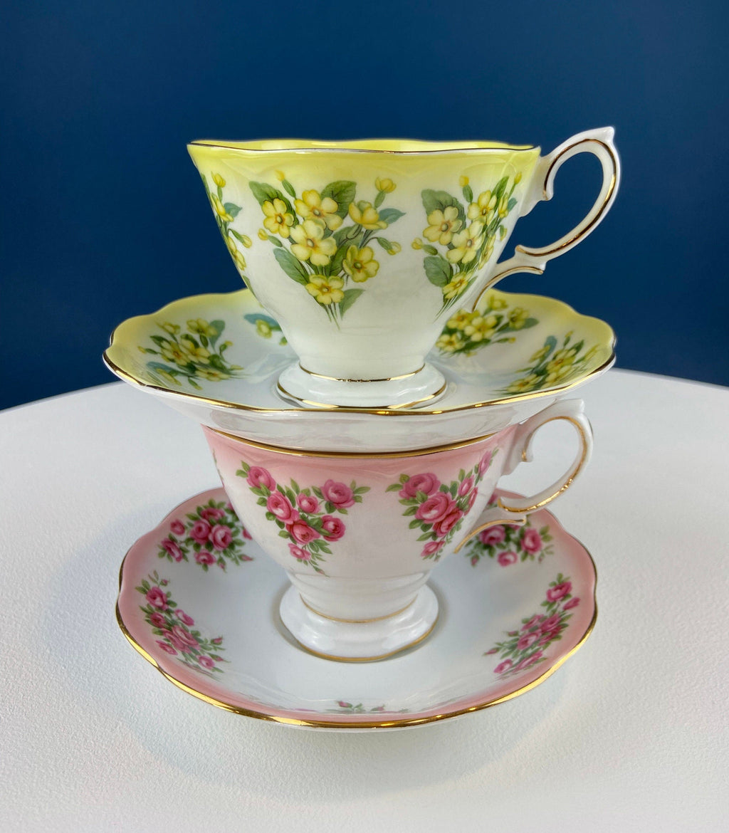 Royal Albert Dainty Dina Series Tea Cup & Saucer – Prudence