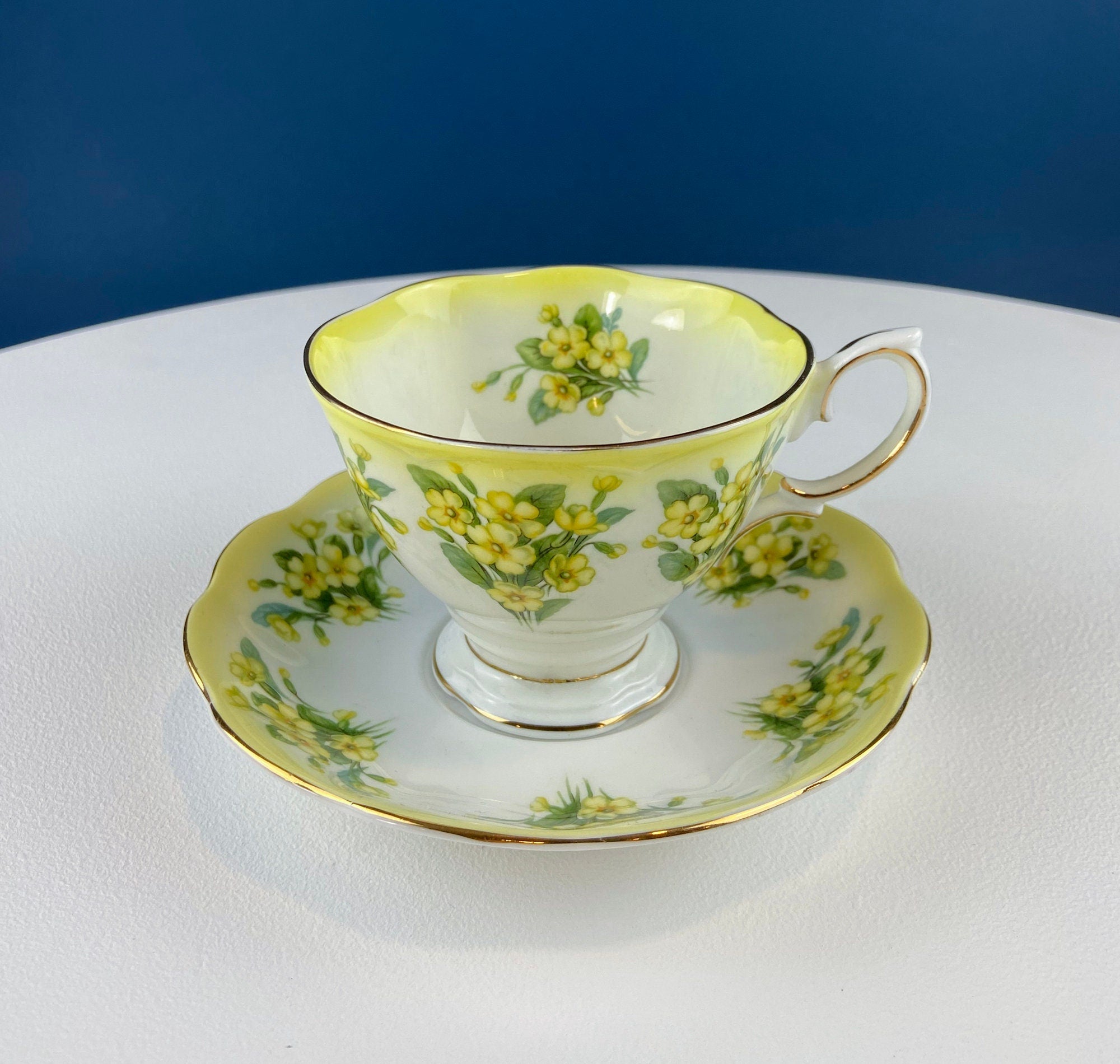 Royal Albert Dainty Dina Series Tea Cup & Saucer – Prudence