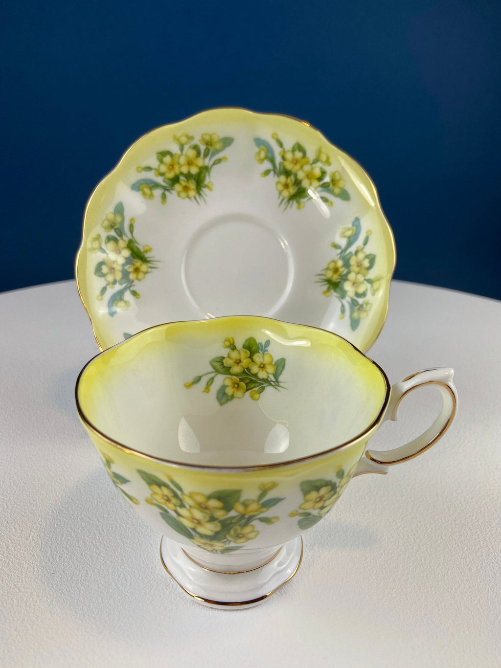 Royal Albert Dainty Dina Series Tea Cup & Saucer – Prudence
