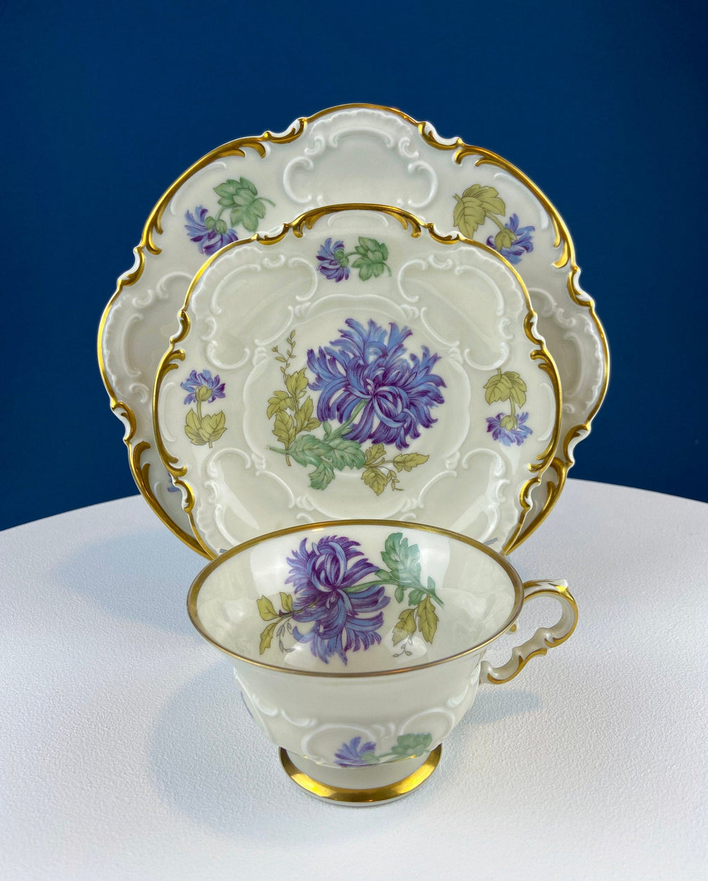 Queen’s Fine Bone China Tea Cup & Saucer – Birds of America, Pair of Finches