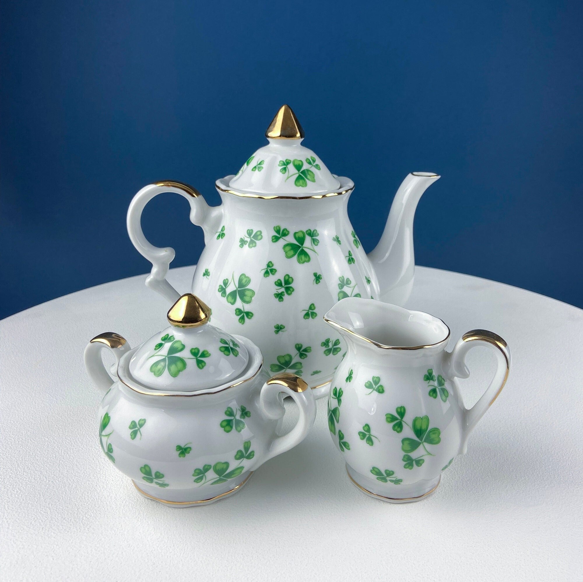 Prussian Gold Demitasse Tea & Coffee Set – Service for Two, 13 Pieces