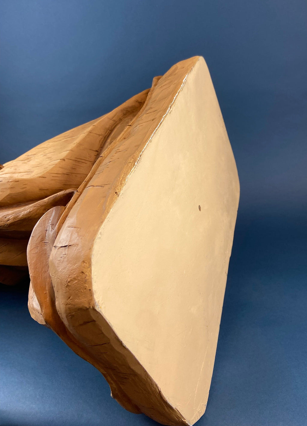 30" Statue of Virgin Mary. Praying Madonna. Wood Like Texture & Color. Religious Figure. Nativity Scene. Place of Worship, Shrine Statue..