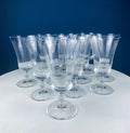 Mikasa Enchantress Crystal Water Goblets – Frosted Berry & Leaf Stem, Set of 10