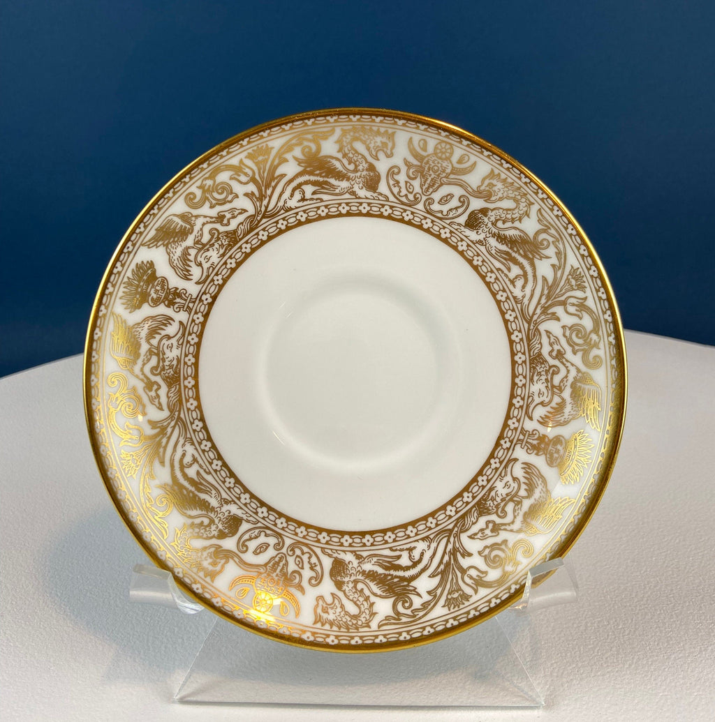 Wedgwood Florentine Gold Dragon Tea Cup & Saucer