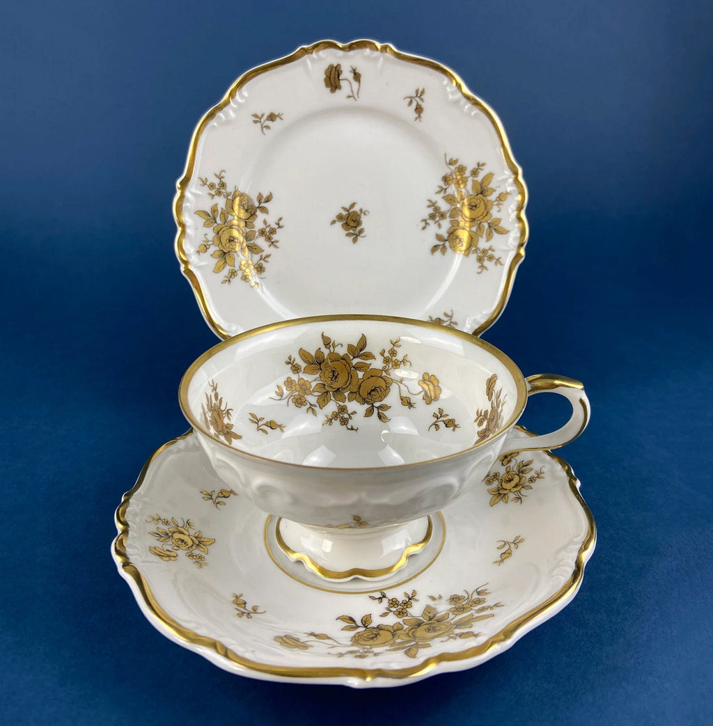Wedgwood Florentine Gold Dragon Tea Cup & Saucer
