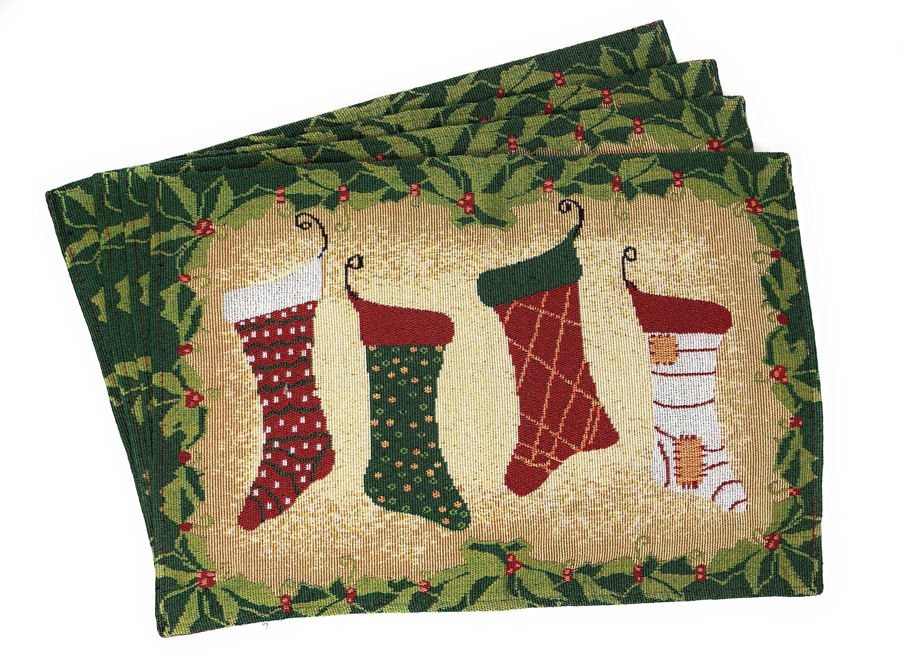 Hang My Stockings By the Fireplace Placemat Set of 4