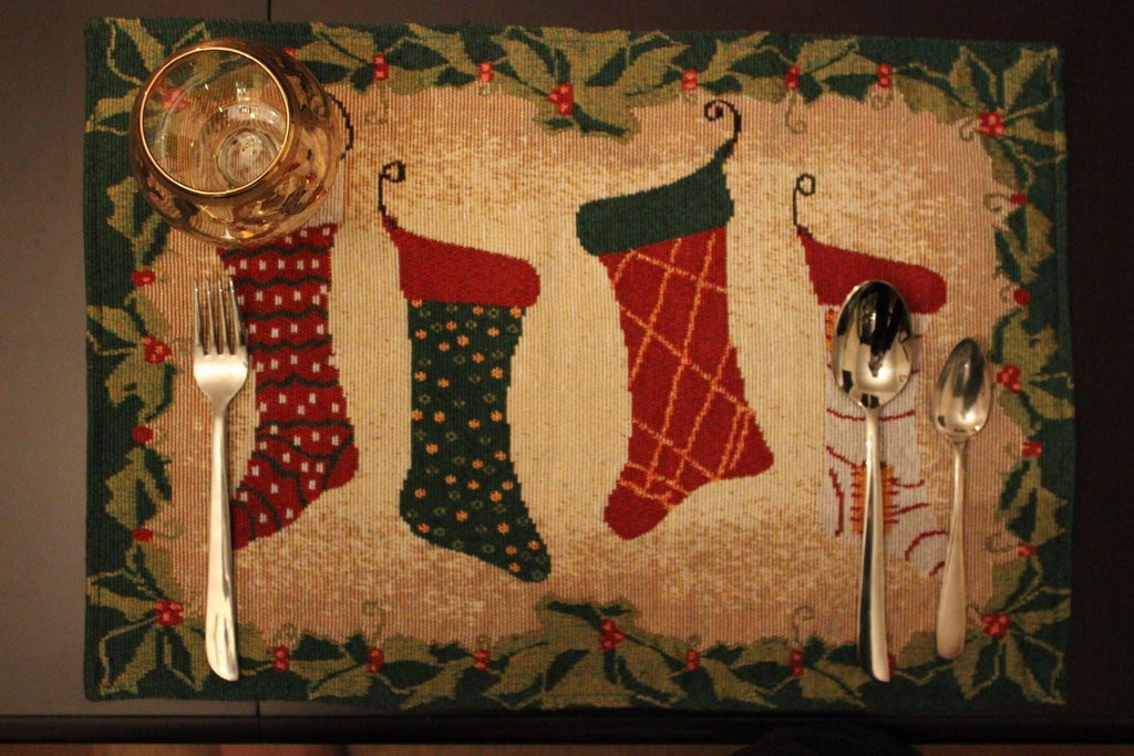 Hang My Stockings By the Fireplace Placemat Set of 4