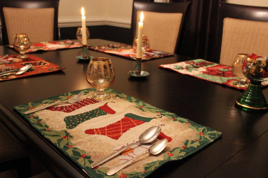 Hang My Stockings By the Fireplace Placemat Set of 4