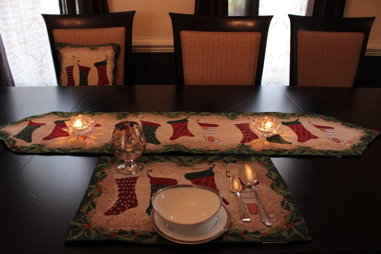 Hang My Stockings By the Fireplace Placemat Set of 4