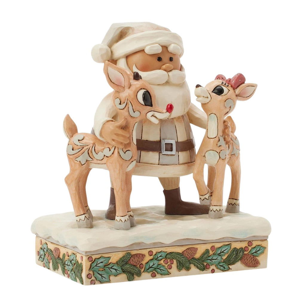 Woodland Santa with Rudolph and Clarice