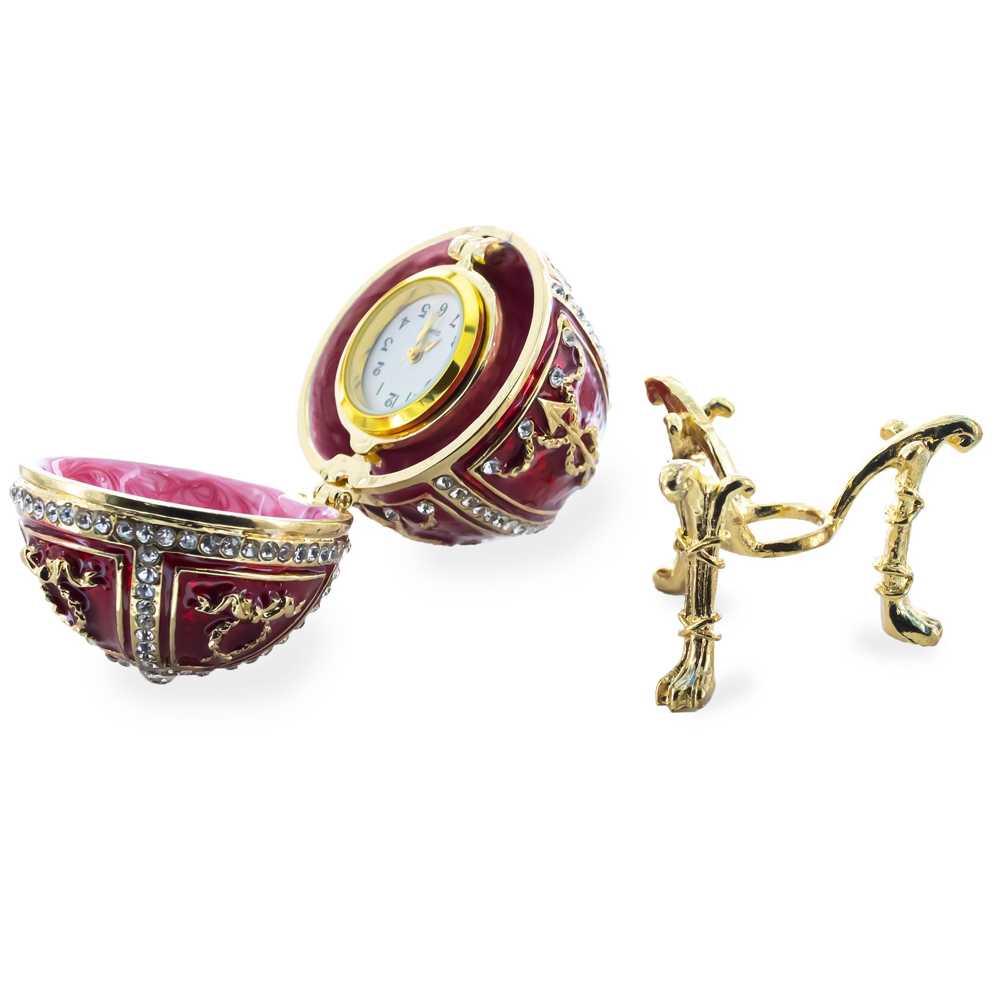 1895 Rosebud Royal Imperial Easter Egg with Clock Surprise