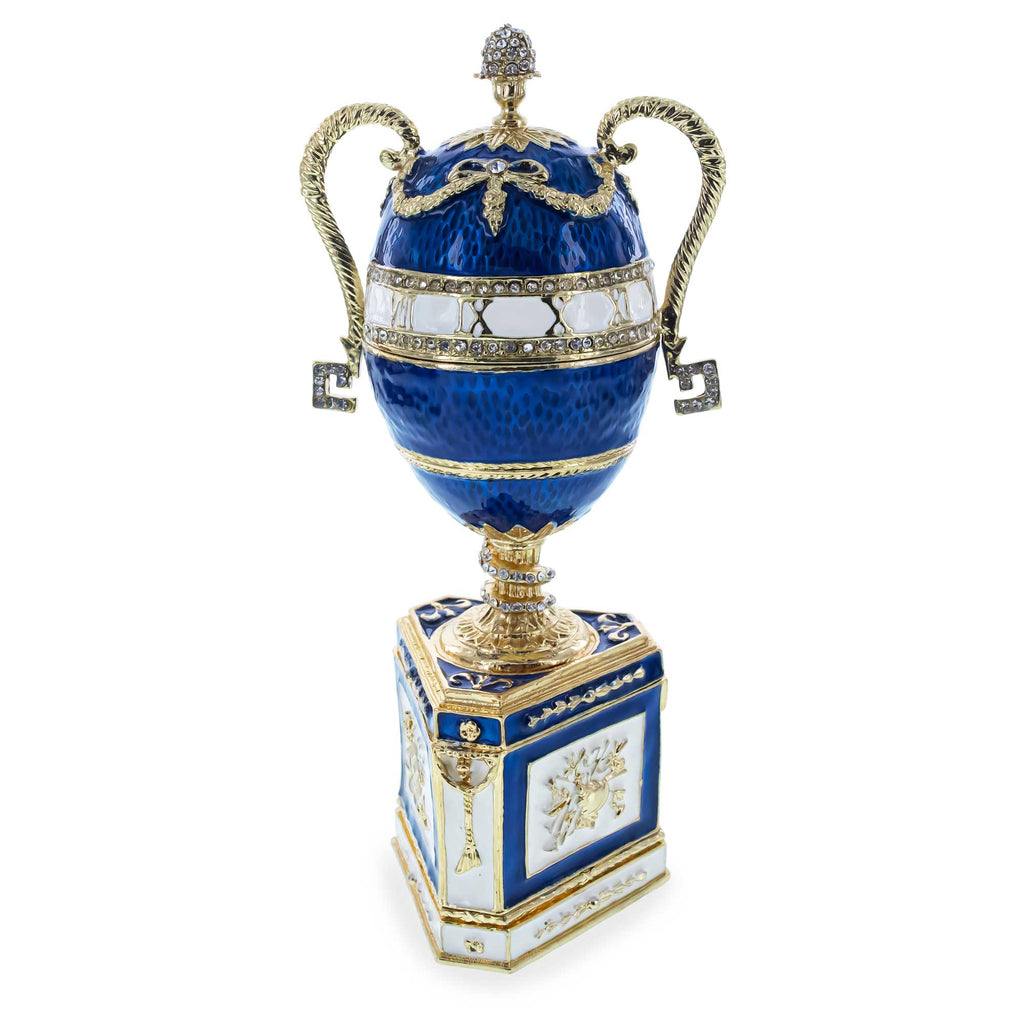 1895 Blue Serpent Clock Musical Royal Imperial Easter Egg