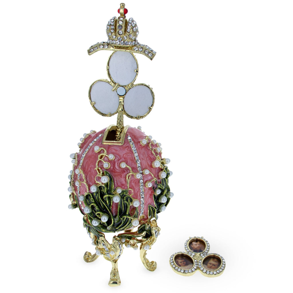 1898 Lilies of the Valley Musical Royal Imperial Easter Egg 6.3 Inches