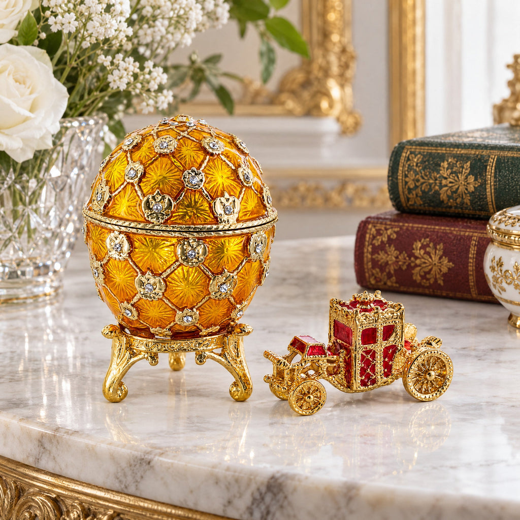 1897 Coronation Royal Imperial Easter Egg 2.5 Inches