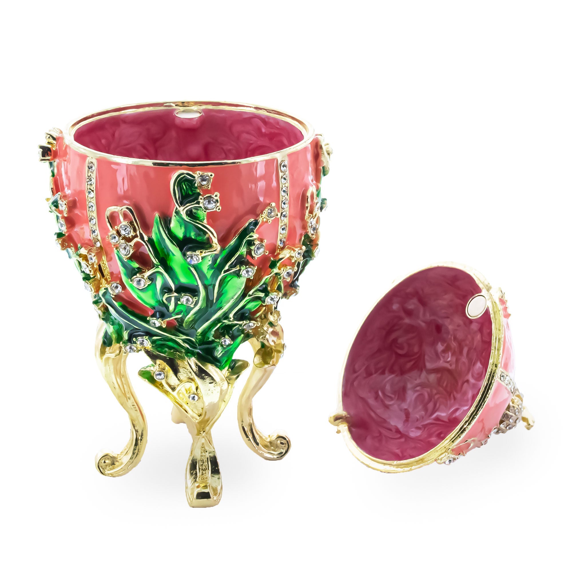 1898 Lilies of the Valley Royal Imperial Easter Egg 6.25 Inches