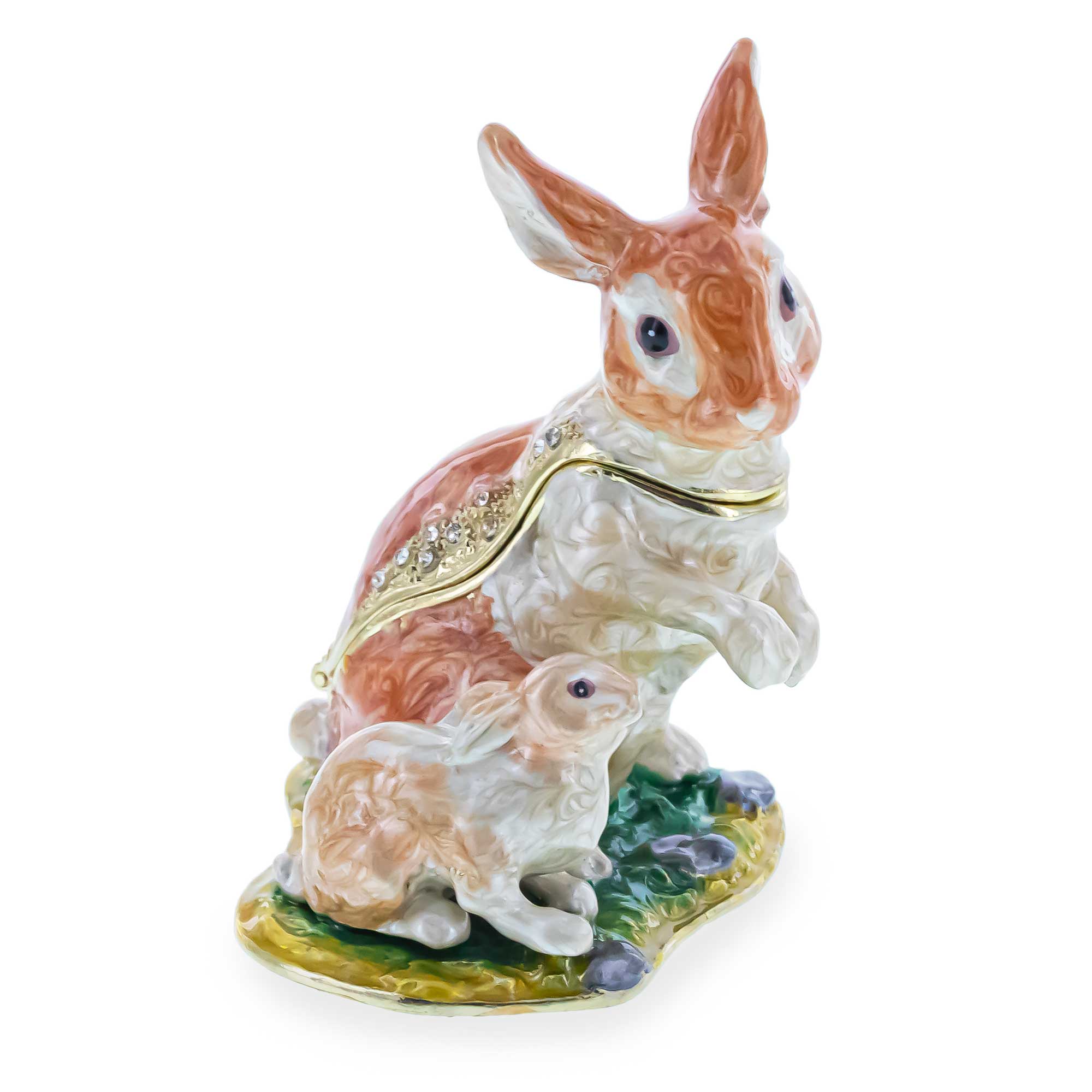 Bunny Family Trinket Box 3.25 Inches