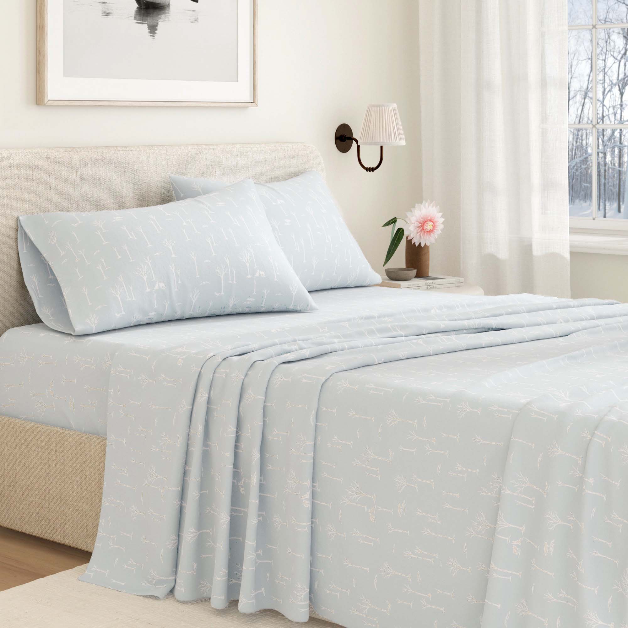 Turkish Cotton Flannel Sheet Set - Elevated Lodge Collection