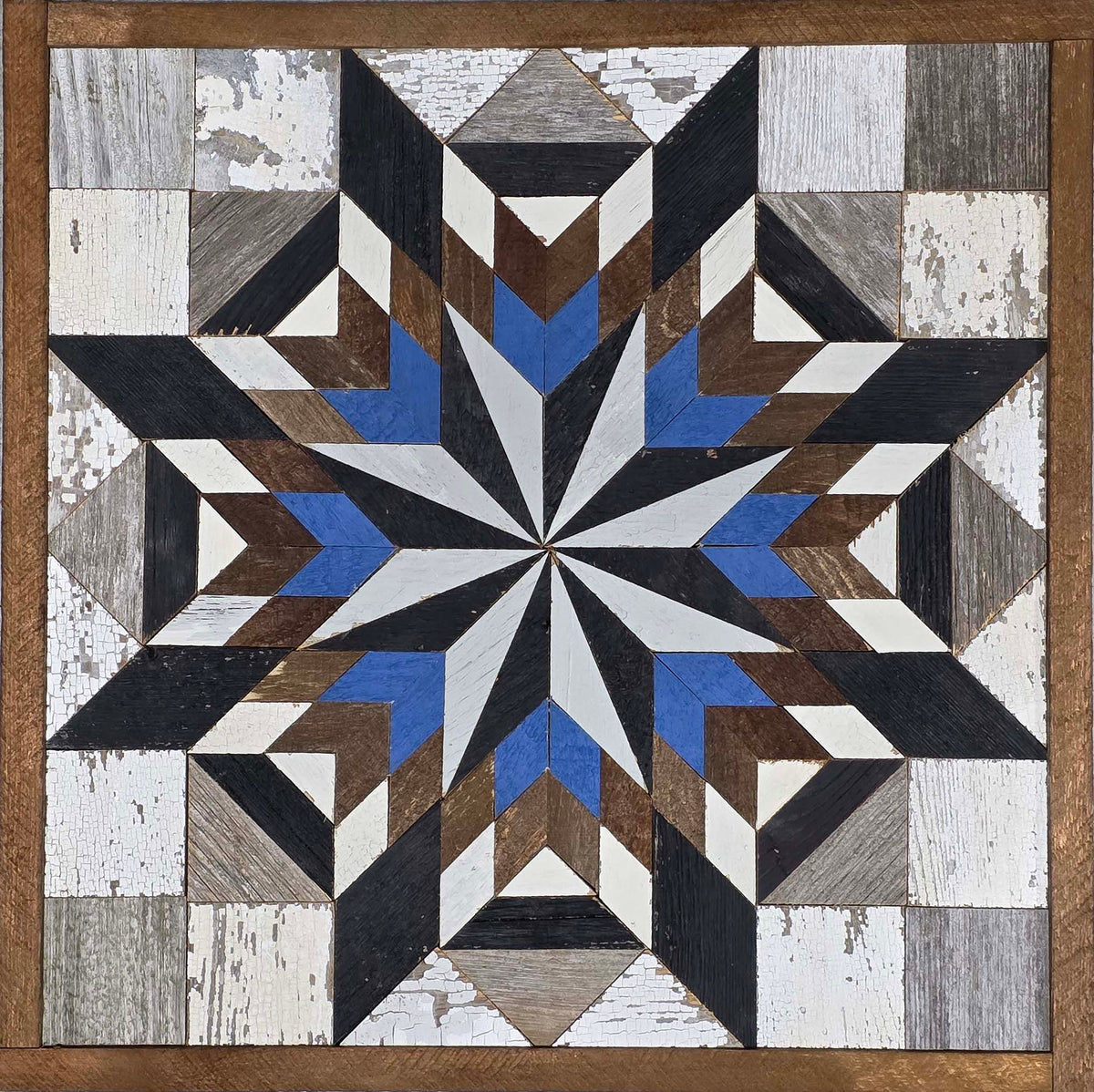 Amish Handmade Barn Quilt Wall Art – Reclaimed Barn Wood – 20.75” x 20.75”