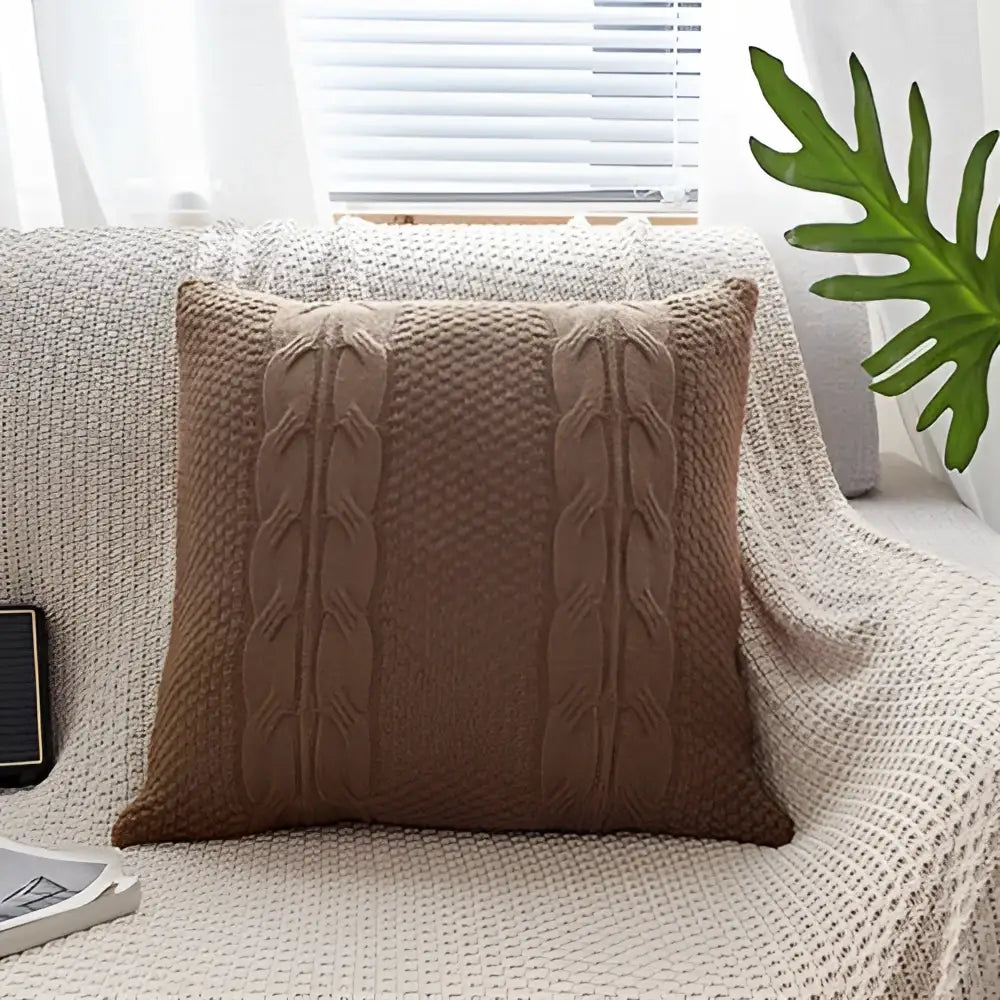 Vintage cable knit double cushion cover bedroom throw pillows
