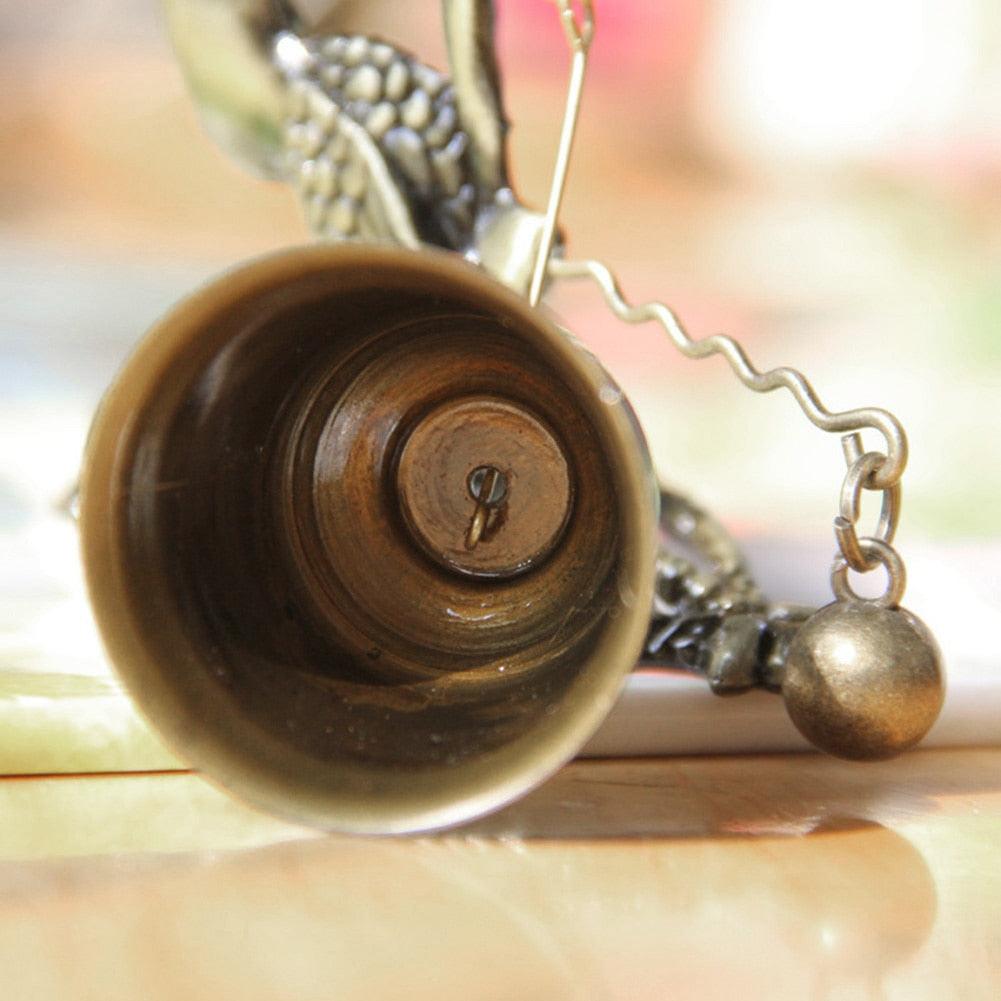 Vintage Bronze Door Bell — Horse, Elephant & Owl Motifs