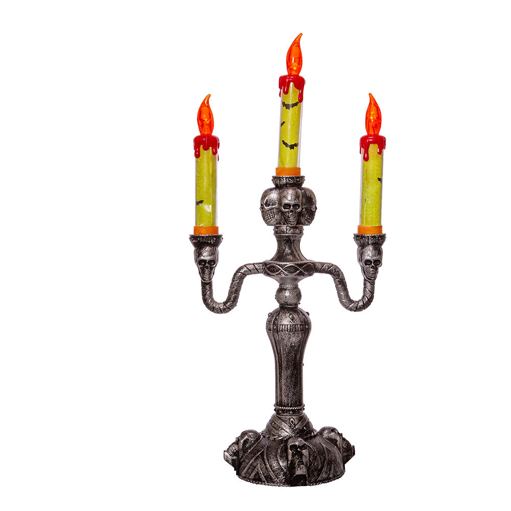 Battery-Operated Halloween LED Candelabra - 15 Inch